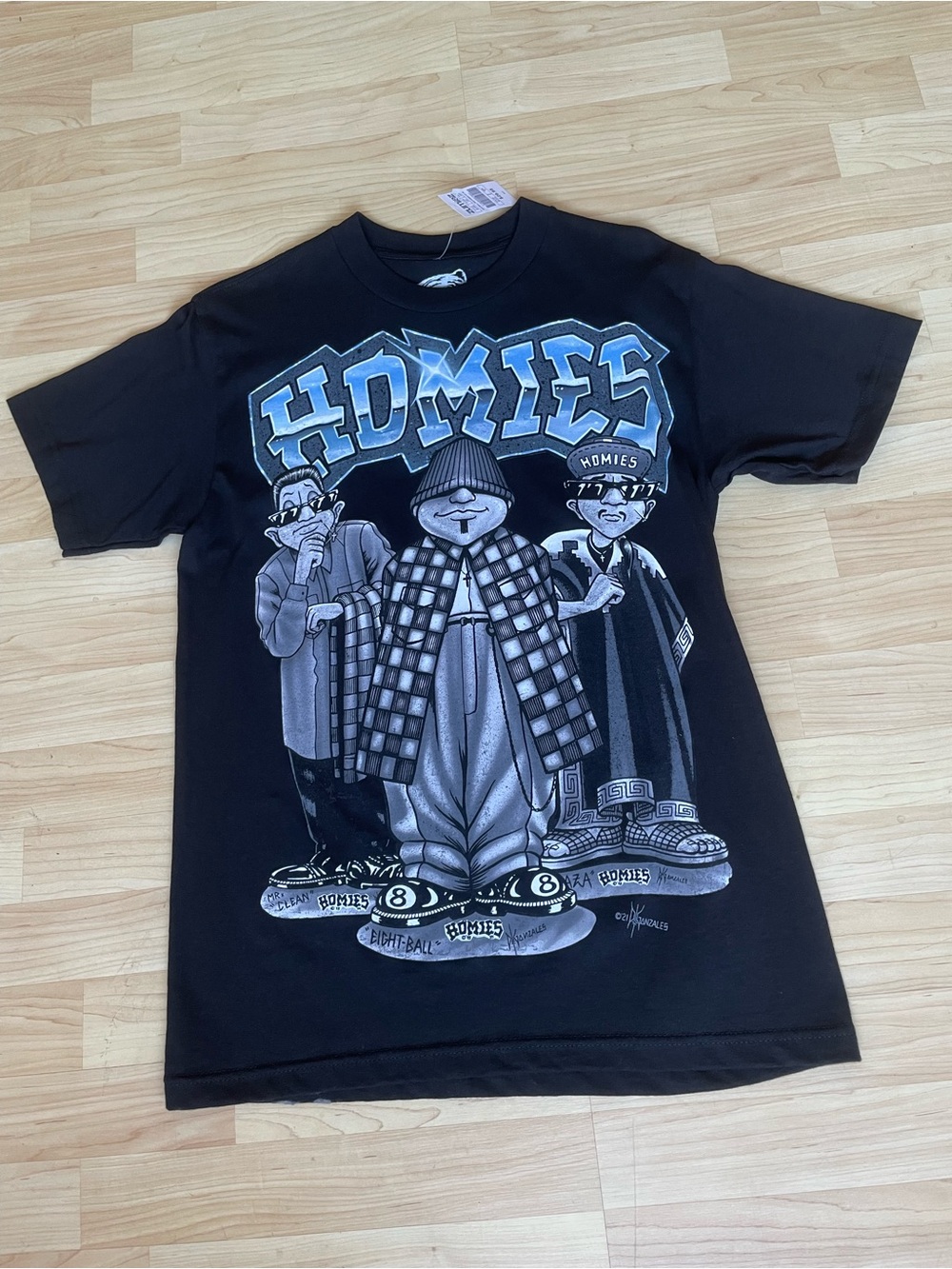 NWT Homies Eightball Trio Graphic Tee Zumiez Skate Shirt Medium.